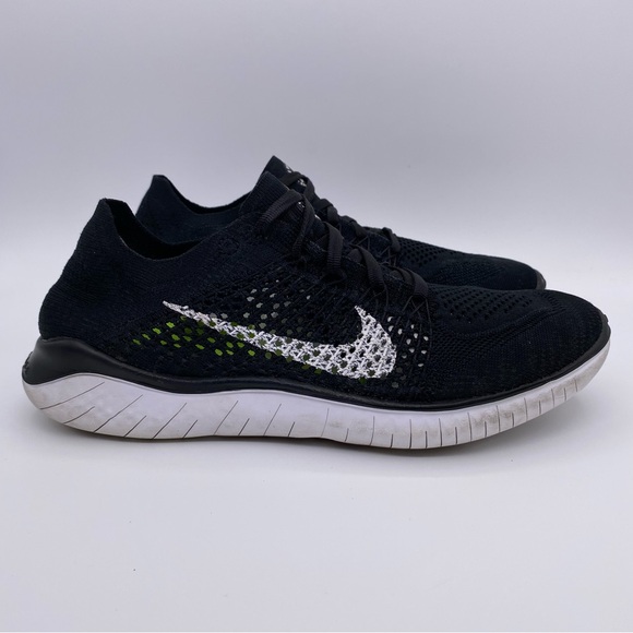 Next Nature Nike Free Rn Womens Black White Chaussures De Running - Main Image